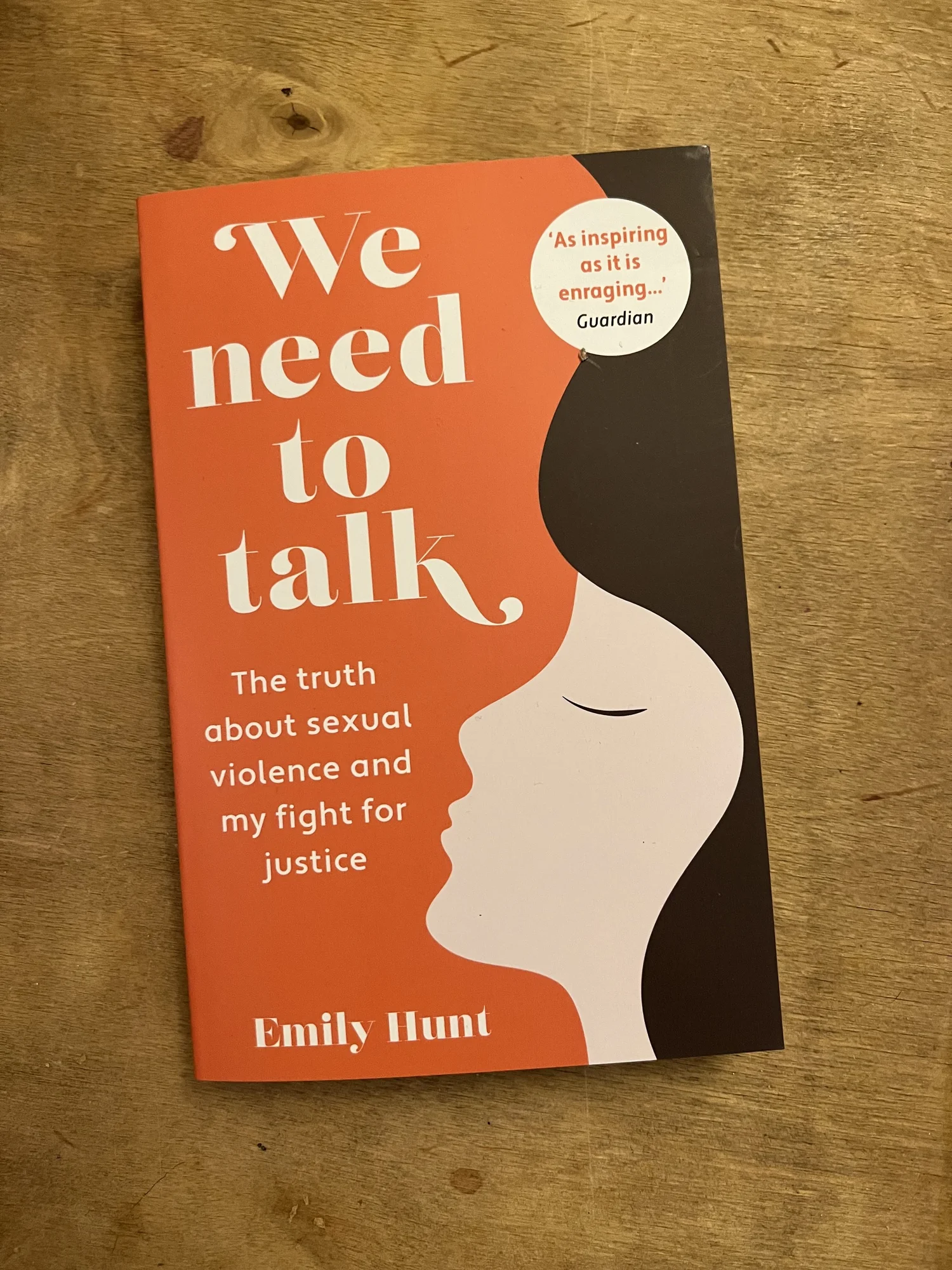 We Need to Talk among books on a shelf